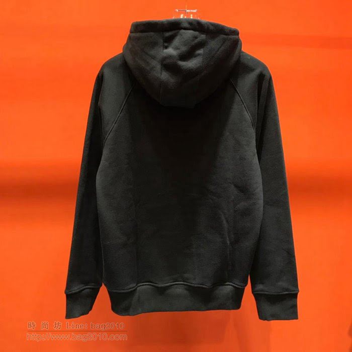 Burberry男裝 最高品質 黑色 巴寶莉19/20FW新款連帽衛衣 男士秋季新款單品  tzy2297